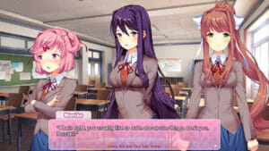 Doki Doki Literature Club Ecran Partage Screenshot 4
