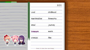Doki Doki Literature Club Ecran Partage Screenshot 5