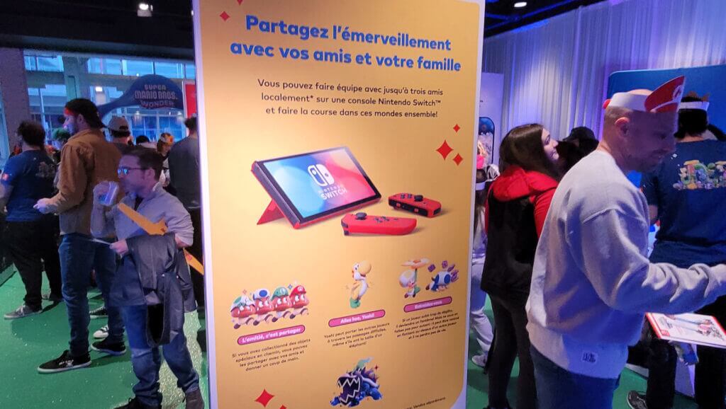 Super Mario Bros Wonder Launch Event Montreal Image 4 Shared Screen