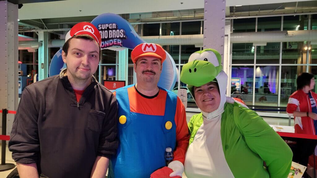 Super Mario Bros Wonder Launch Event Montreal Image 6 Shared Screen