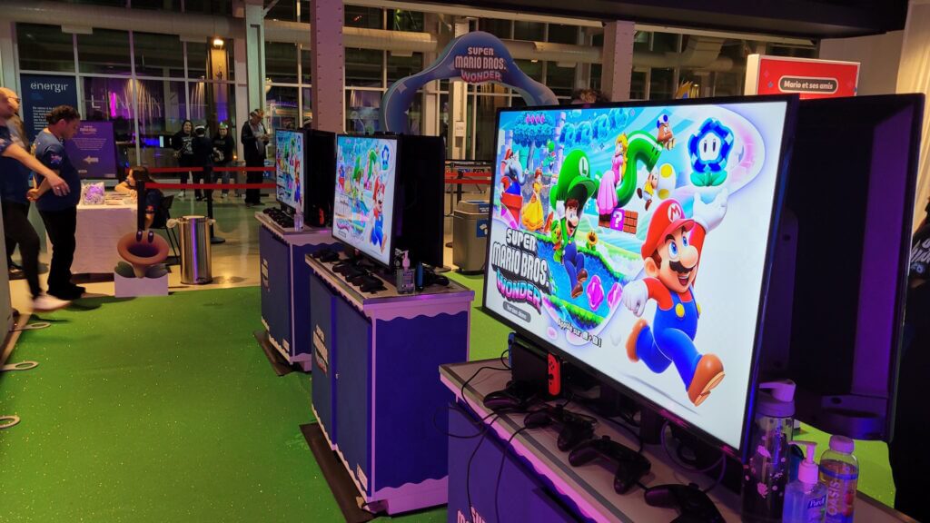 Super Mario Bros Wonder Launch Event Montreal Image 8 Shared Screen