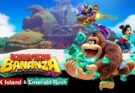 Donkey Kong Bananza DK Island et Emerald Rush cover ecran partage