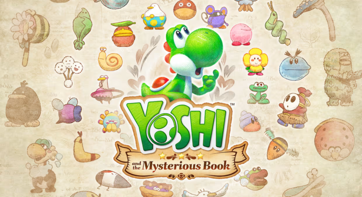 Yoshi and the mysterious book cover ecran partage