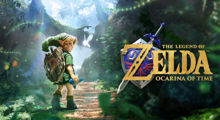 The Legend of Zelda Ocarina of Time Key Art Ecran Partage